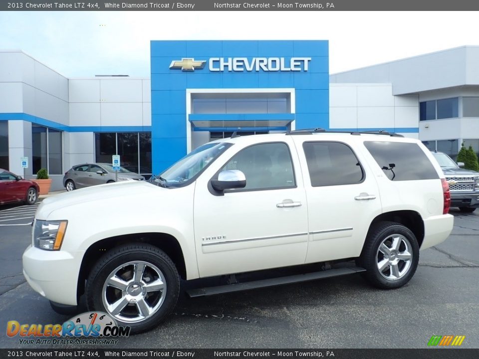 2013 Chevrolet Tahoe LTZ 4x4 White Diamond Tricoat / Ebony Photo #1