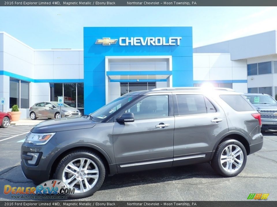 2016 Ford Explorer Limited 4WD Magnetic Metallic / Ebony Black Photo #1