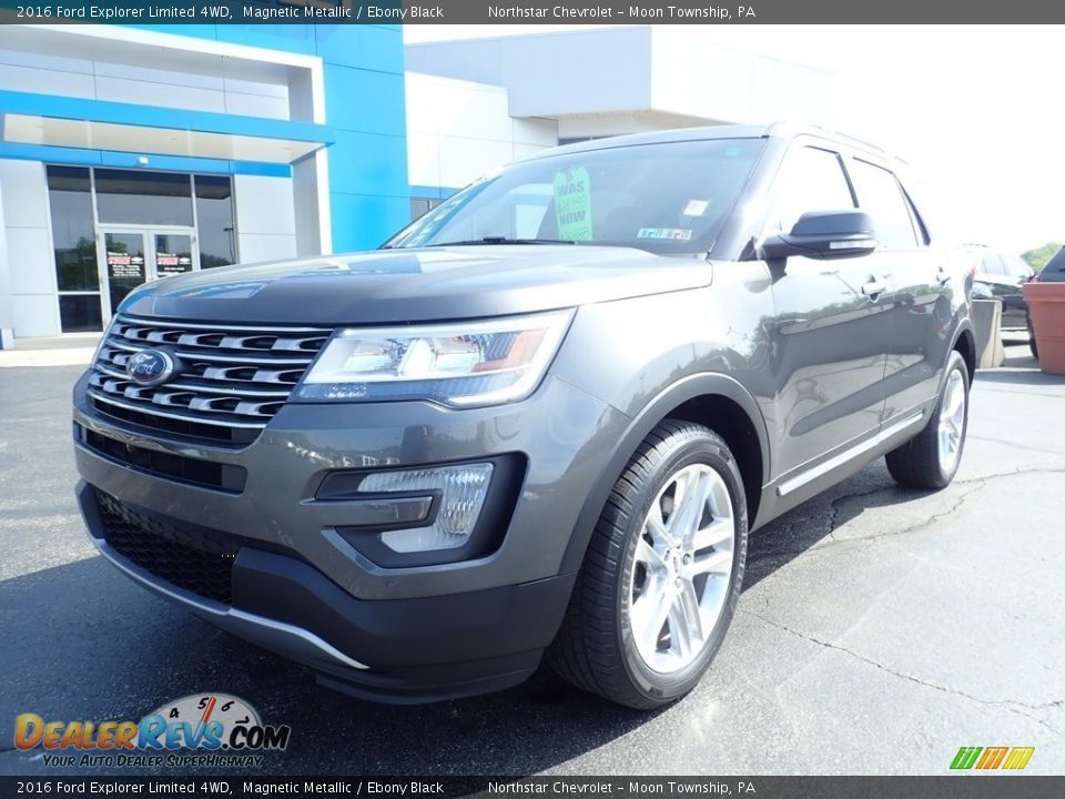 2016 Ford Explorer Limited 4WD Magnetic Metallic / Ebony Black Photo #2