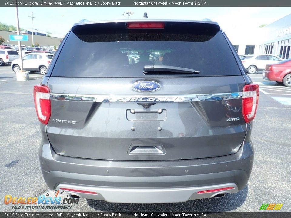 2016 Ford Explorer Limited 4WD Magnetic Metallic / Ebony Black Photo #6