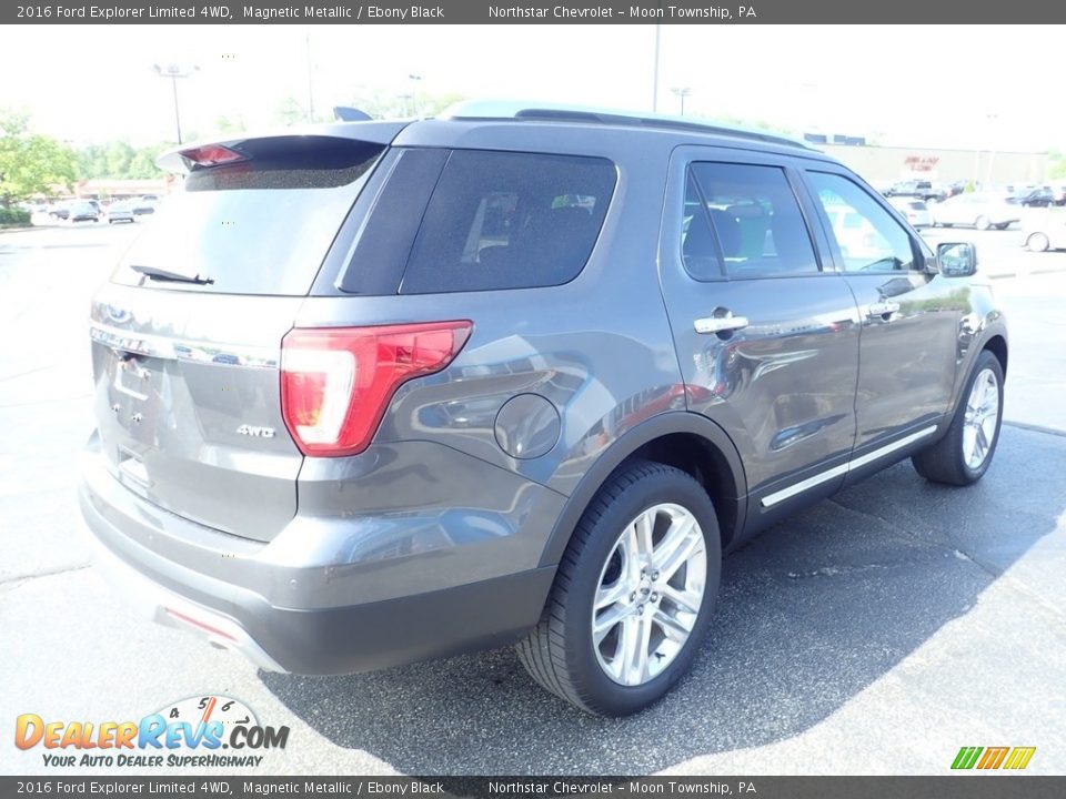 2016 Ford Explorer Limited 4WD Magnetic Metallic / Ebony Black Photo #9