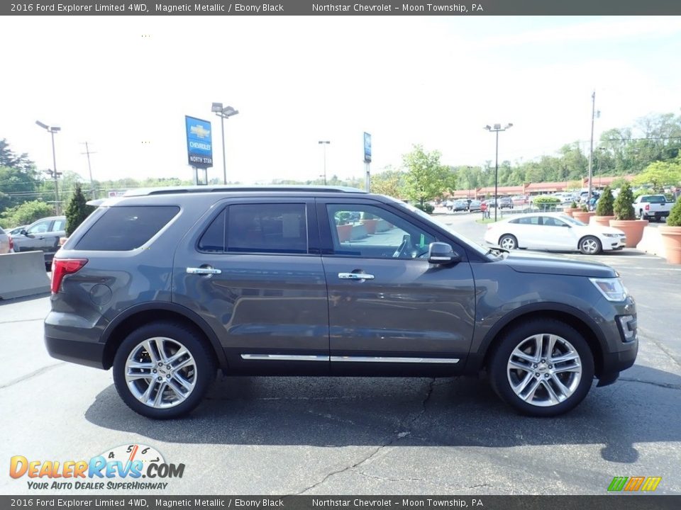 2016 Ford Explorer Limited 4WD Magnetic Metallic / Ebony Black Photo #10