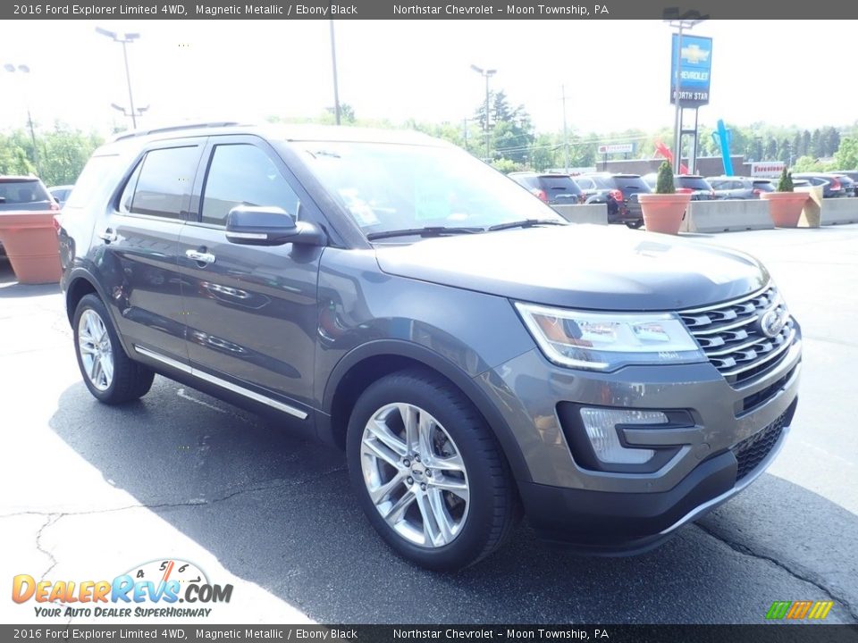 2016 Ford Explorer Limited 4WD Magnetic Metallic / Ebony Black Photo #11