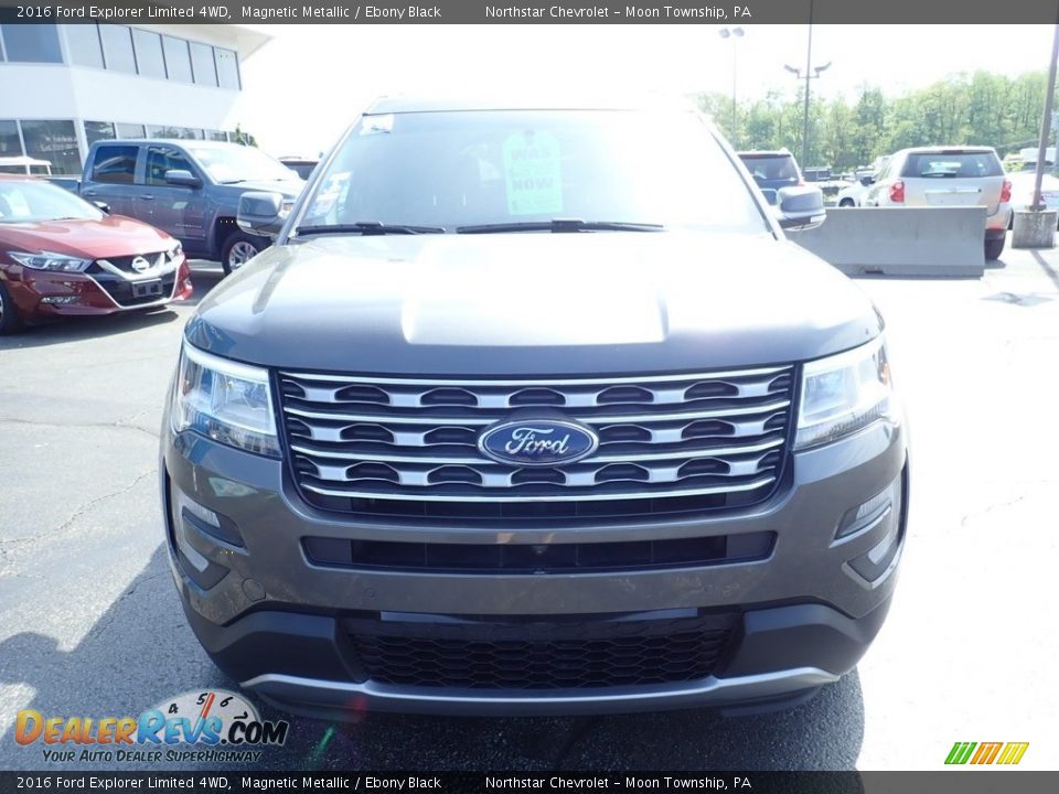 2016 Ford Explorer Limited 4WD Magnetic Metallic / Ebony Black Photo #13