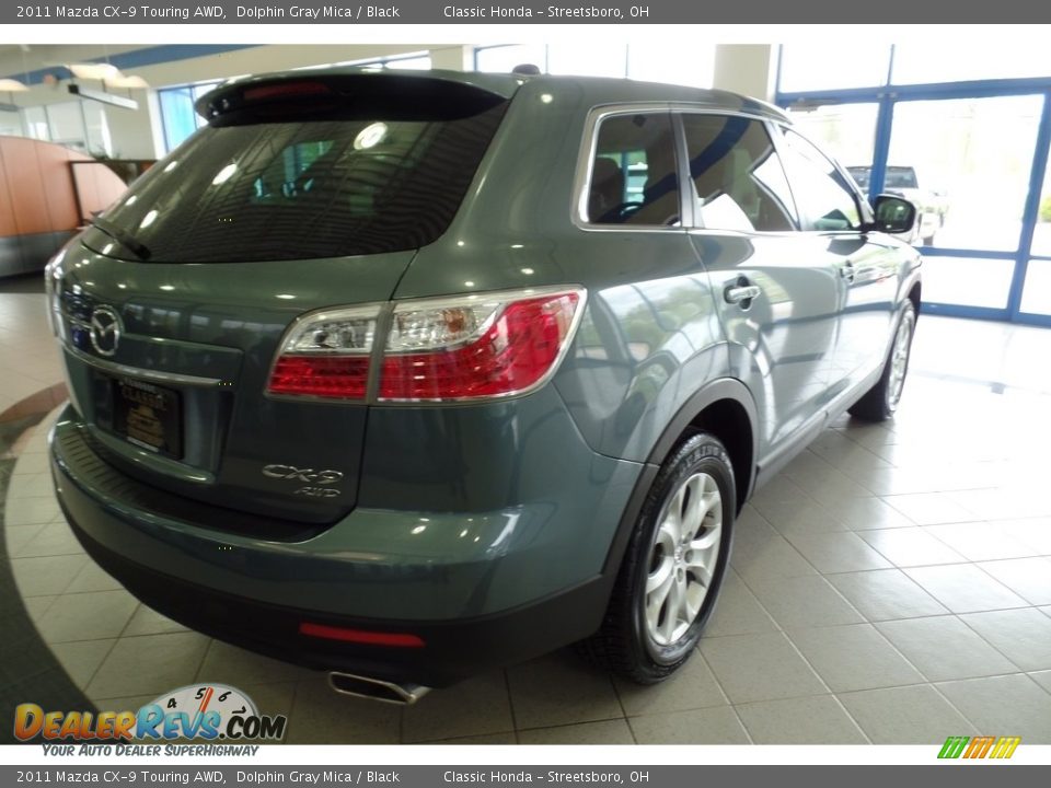2011 Mazda CX-9 Touring AWD Dolphin Gray Mica / Black Photo #7