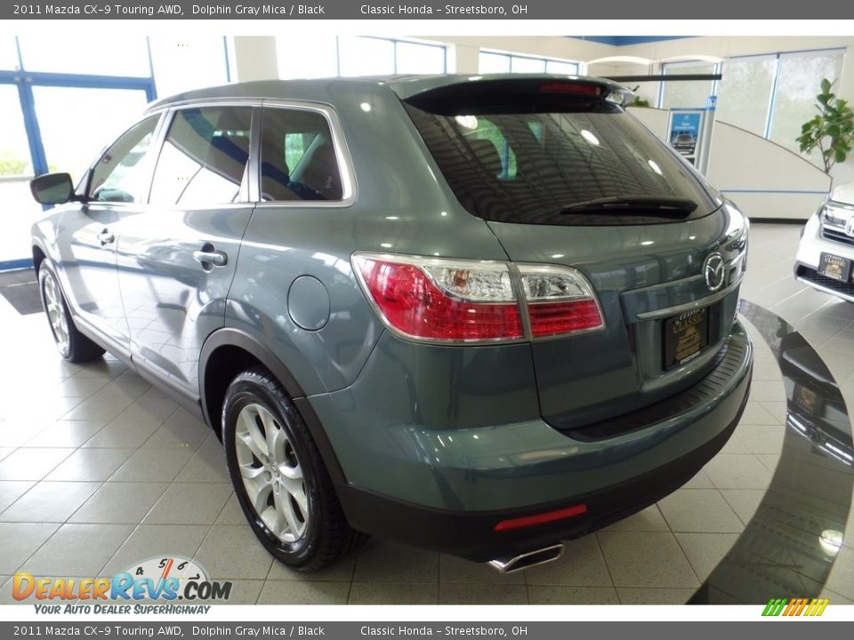 2011 Mazda CX-9 Touring AWD Dolphin Gray Mica / Black Photo #10