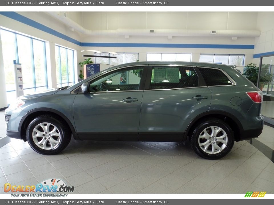 2011 Mazda CX-9 Touring AWD Dolphin Gray Mica / Black Photo #11