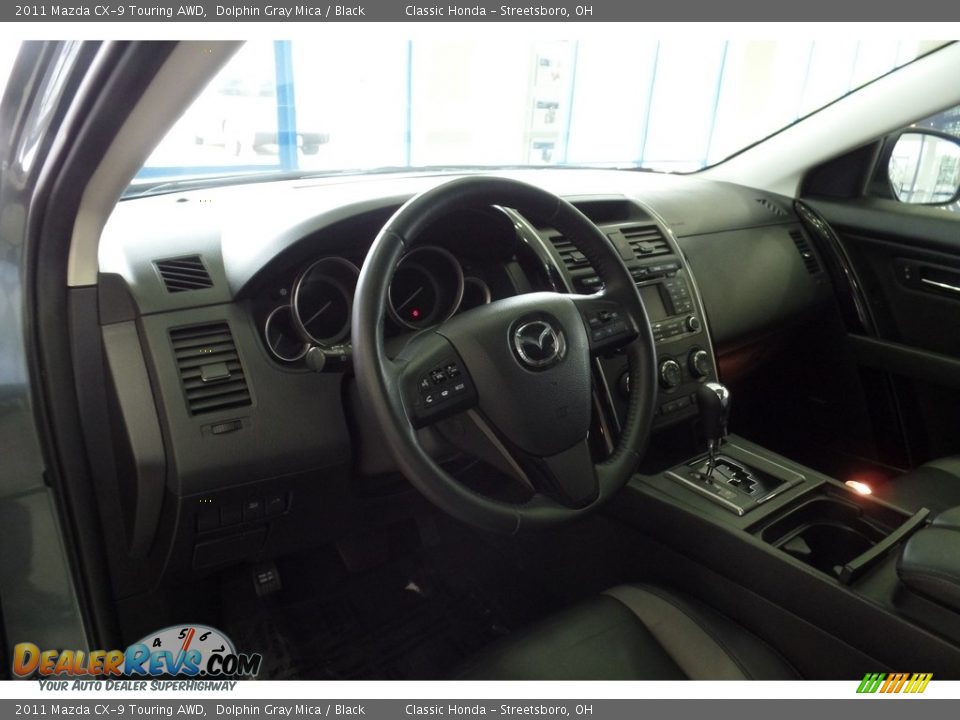 2011 Mazda CX-9 Touring AWD Dolphin Gray Mica / Black Photo #31