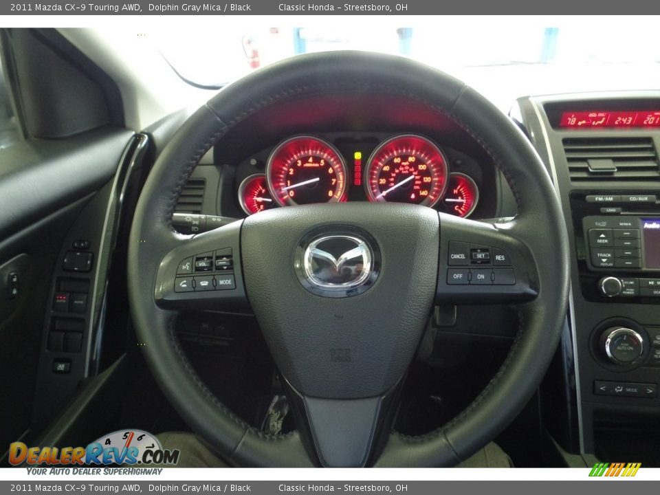 2011 Mazda CX-9 Touring AWD Dolphin Gray Mica / Black Photo #34
