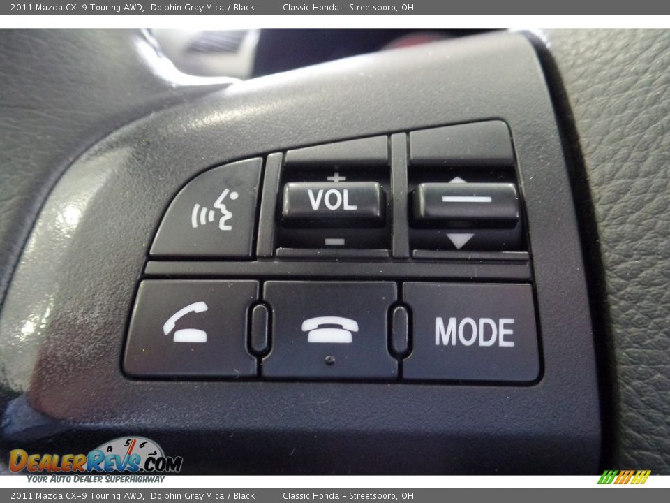 2011 Mazda CX-9 Touring AWD Dolphin Gray Mica / Black Photo #35