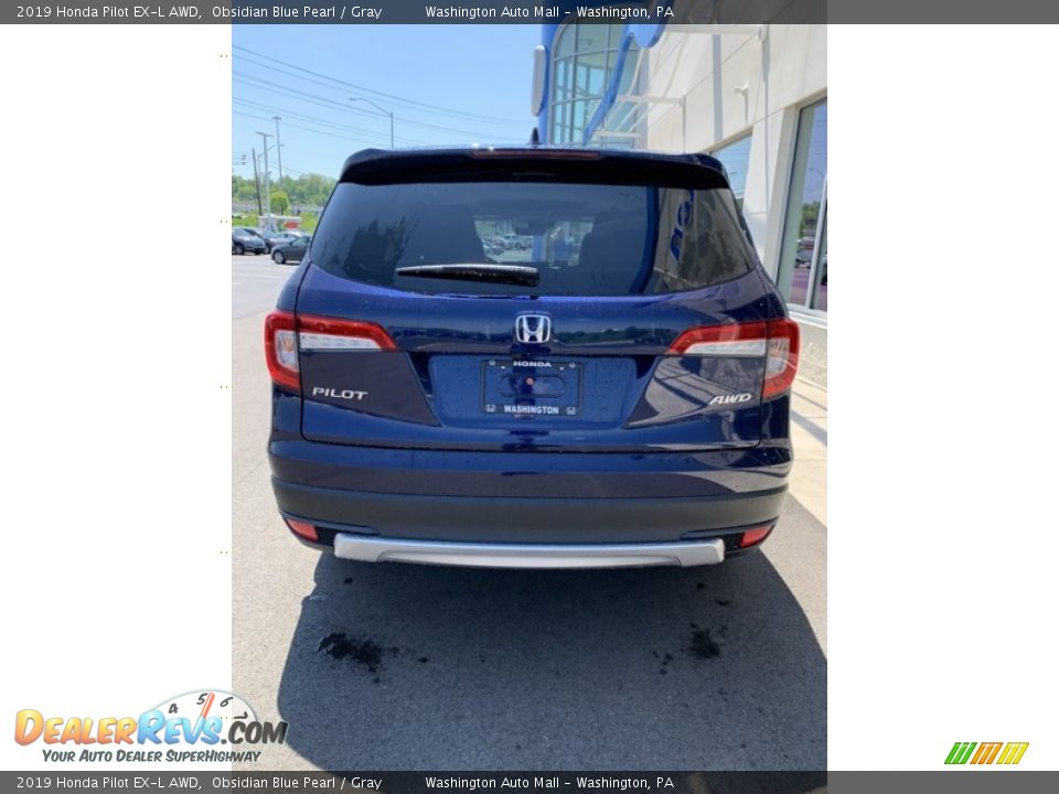 2019 Honda Pilot EX-L AWD Obsidian Blue Pearl / Gray Photo #6