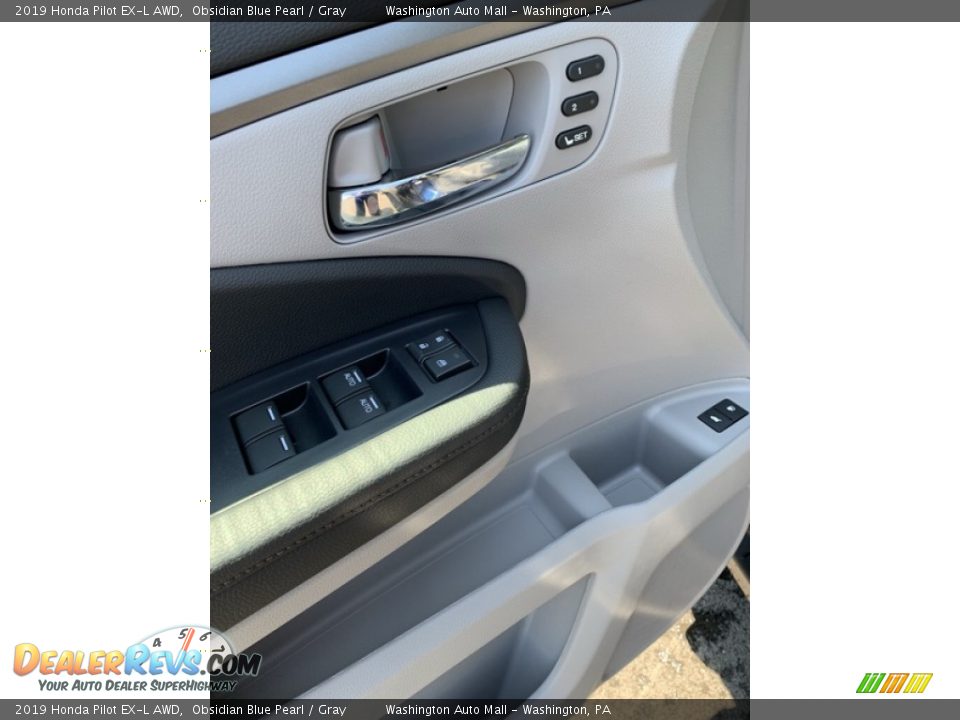 2019 Honda Pilot EX-L AWD Obsidian Blue Pearl / Gray Photo #9