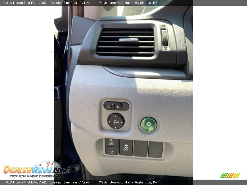 2019 Honda Pilot EX-L AWD Obsidian Blue Pearl / Gray Photo #10