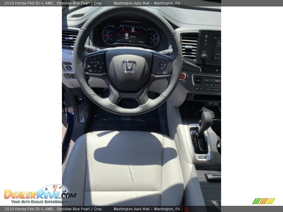2019 Honda Pilot EX-L AWD Obsidian Blue Pearl / Gray Photo #11