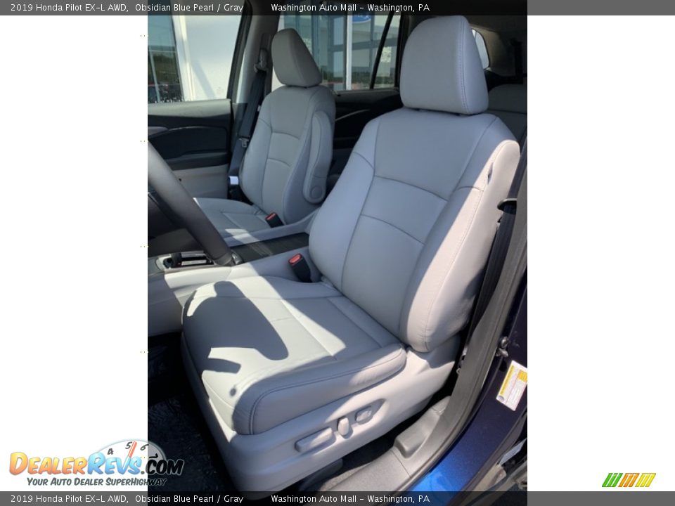 2019 Honda Pilot EX-L AWD Obsidian Blue Pearl / Gray Photo #12