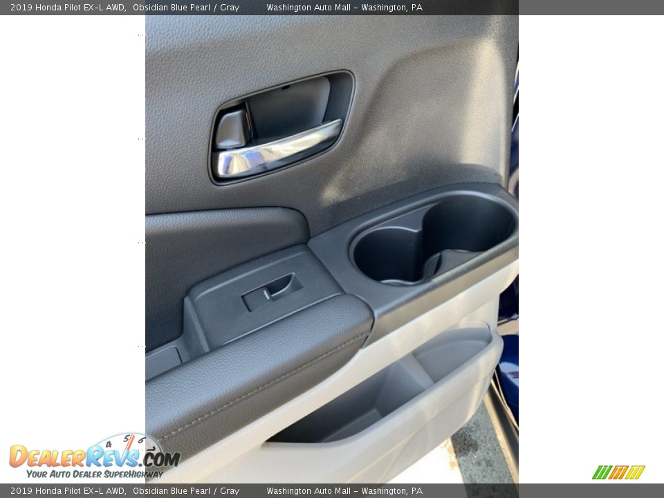 2019 Honda Pilot EX-L AWD Obsidian Blue Pearl / Gray Photo #17