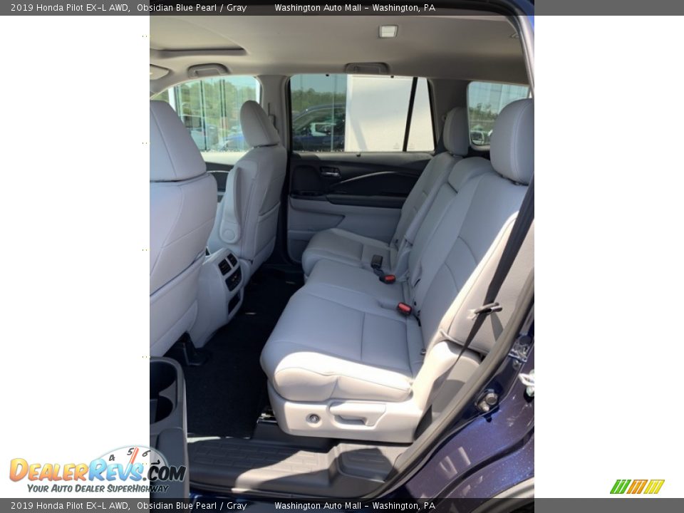 2019 Honda Pilot EX-L AWD Obsidian Blue Pearl / Gray Photo #19
