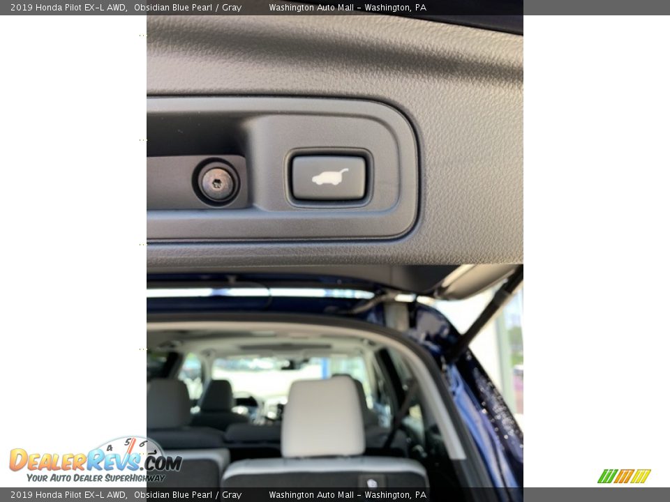2019 Honda Pilot EX-L AWD Obsidian Blue Pearl / Gray Photo #24