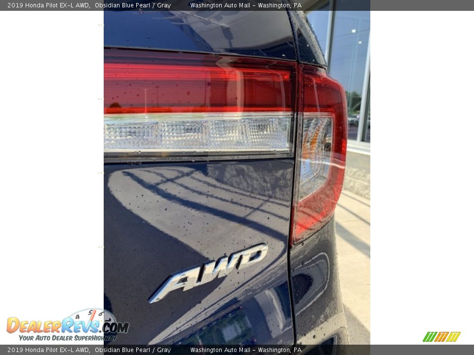 2019 Honda Pilot EX-L AWD Obsidian Blue Pearl / Gray Photo #25