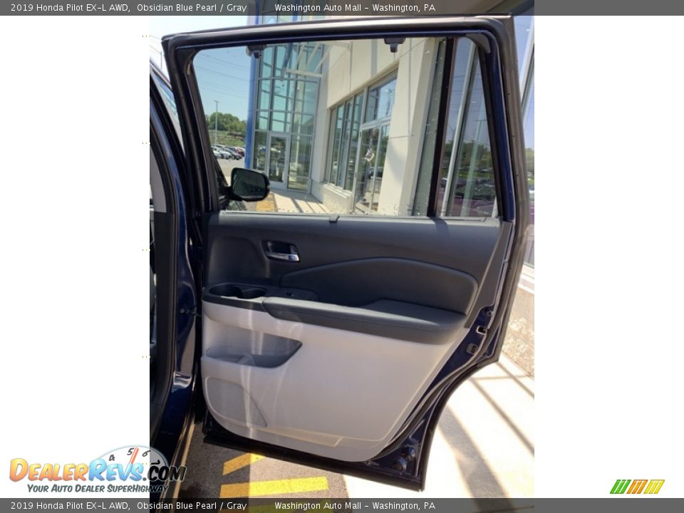 2019 Honda Pilot EX-L AWD Obsidian Blue Pearl / Gray Photo #26