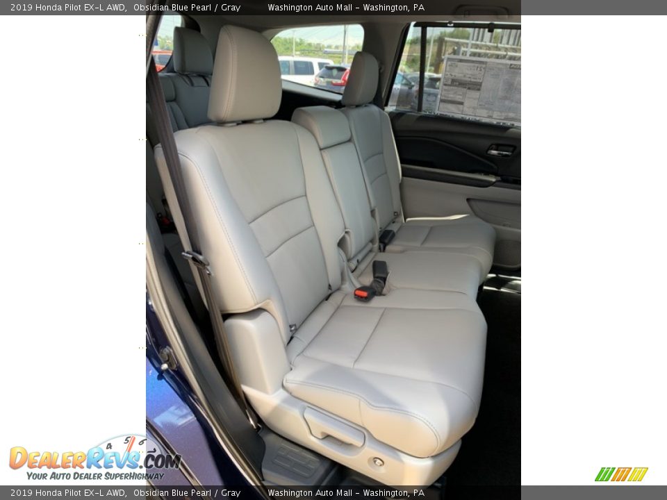 2019 Honda Pilot EX-L AWD Obsidian Blue Pearl / Gray Photo #27