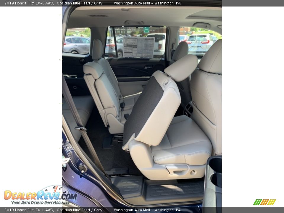 2019 Honda Pilot EX-L AWD Obsidian Blue Pearl / Gray Photo #28