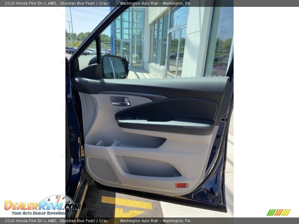 2019 Honda Pilot EX-L AWD Obsidian Blue Pearl / Gray Photo #31