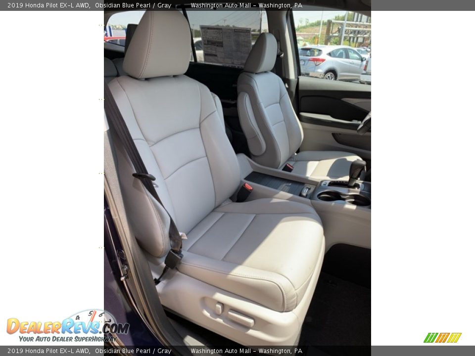 2019 Honda Pilot EX-L AWD Obsidian Blue Pearl / Gray Photo #32