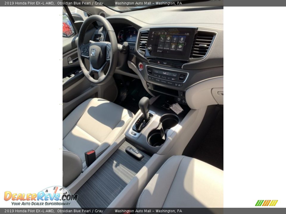 2019 Honda Pilot EX-L AWD Obsidian Blue Pearl / Gray Photo #33