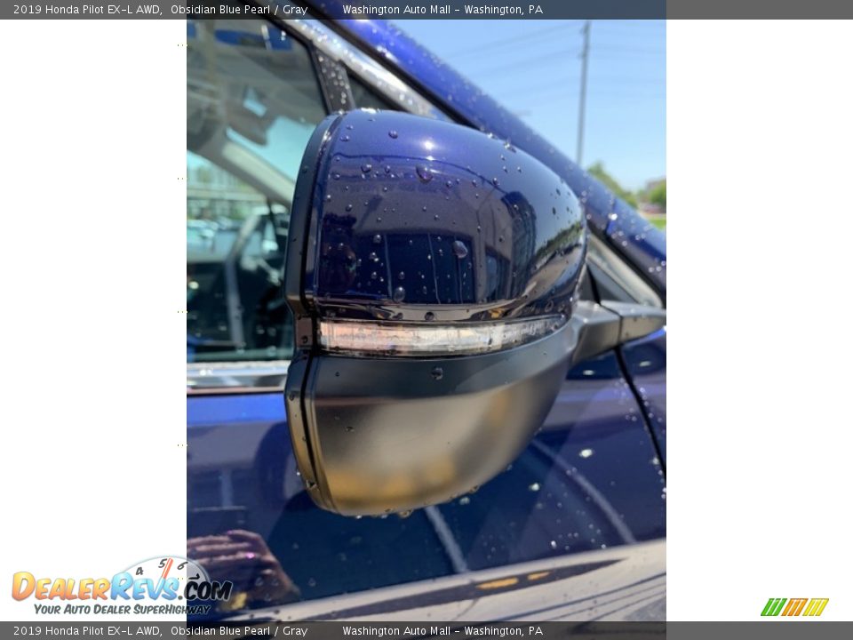 2019 Honda Pilot EX-L AWD Obsidian Blue Pearl / Gray Photo #34