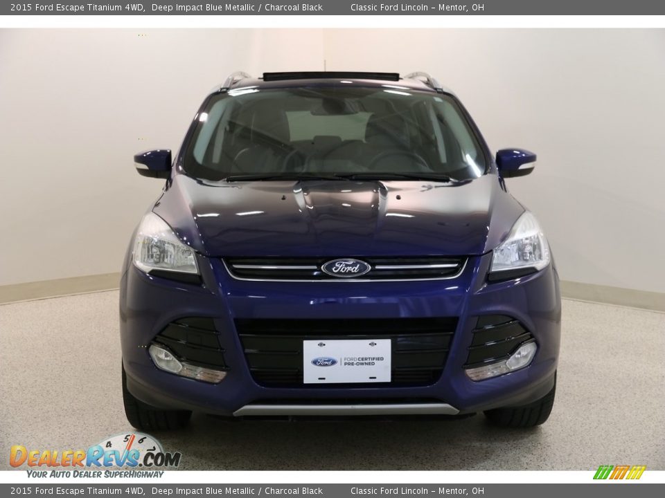 2015 Ford Escape Titanium 4WD Deep Impact Blue Metallic / Charcoal Black Photo #2