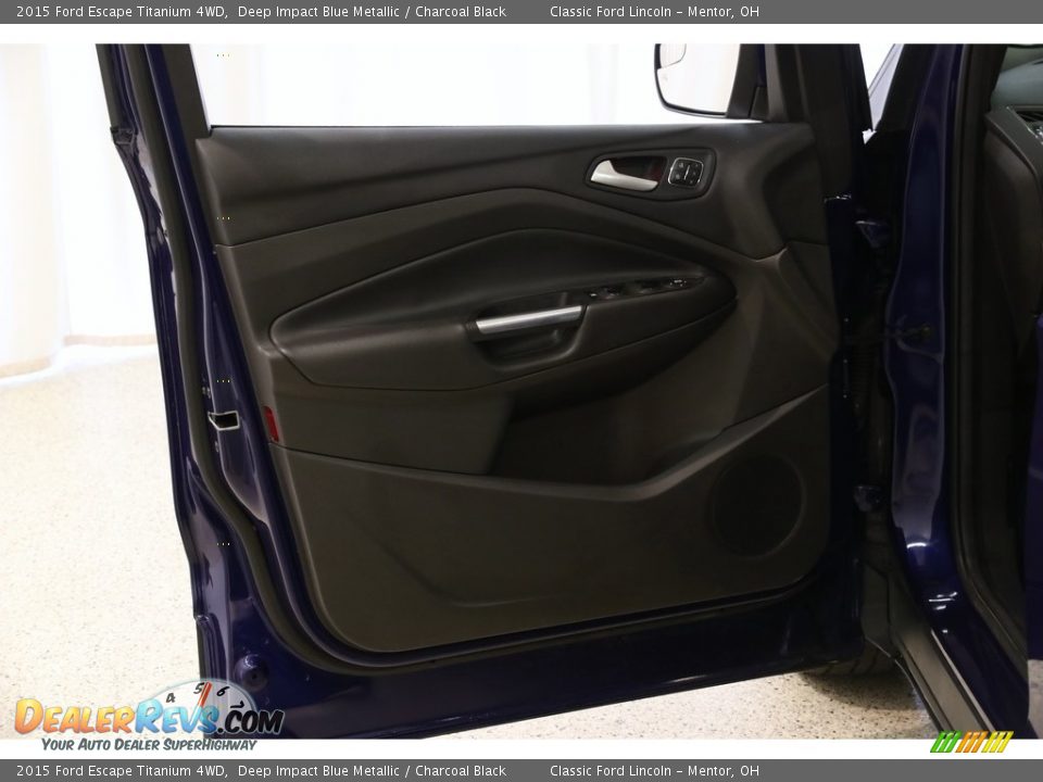 2015 Ford Escape Titanium 4WD Deep Impact Blue Metallic / Charcoal Black Photo #4