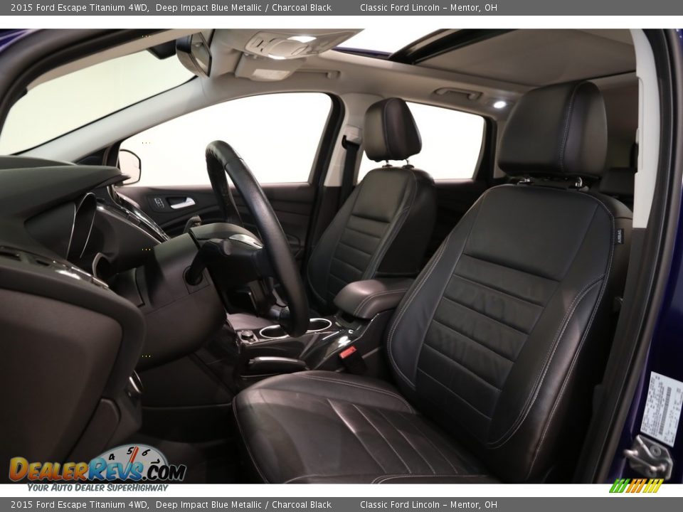 2015 Ford Escape Titanium 4WD Deep Impact Blue Metallic / Charcoal Black Photo #5
