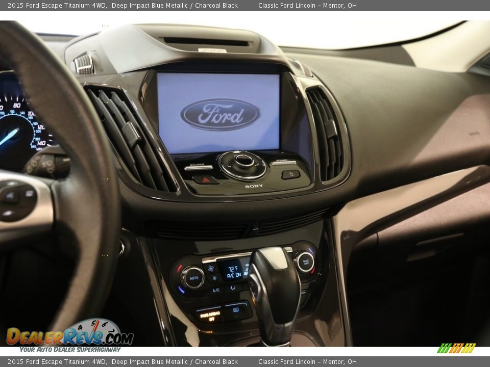 2015 Ford Escape Titanium 4WD Deep Impact Blue Metallic / Charcoal Black Photo #9