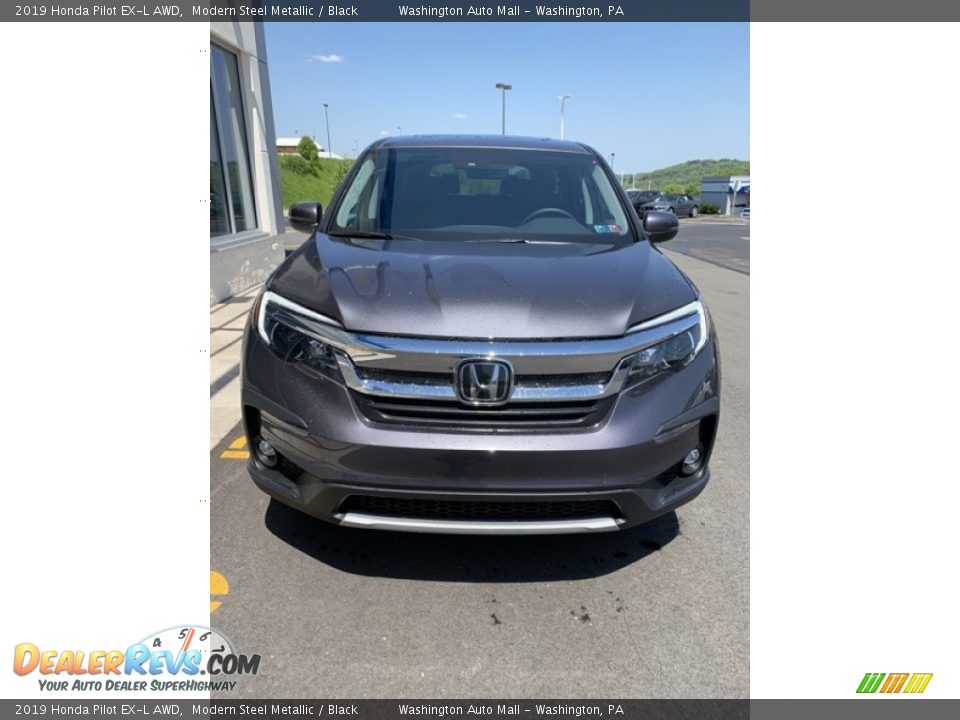 2019 Honda Pilot EX-L AWD Modern Steel Metallic / Black Photo #3