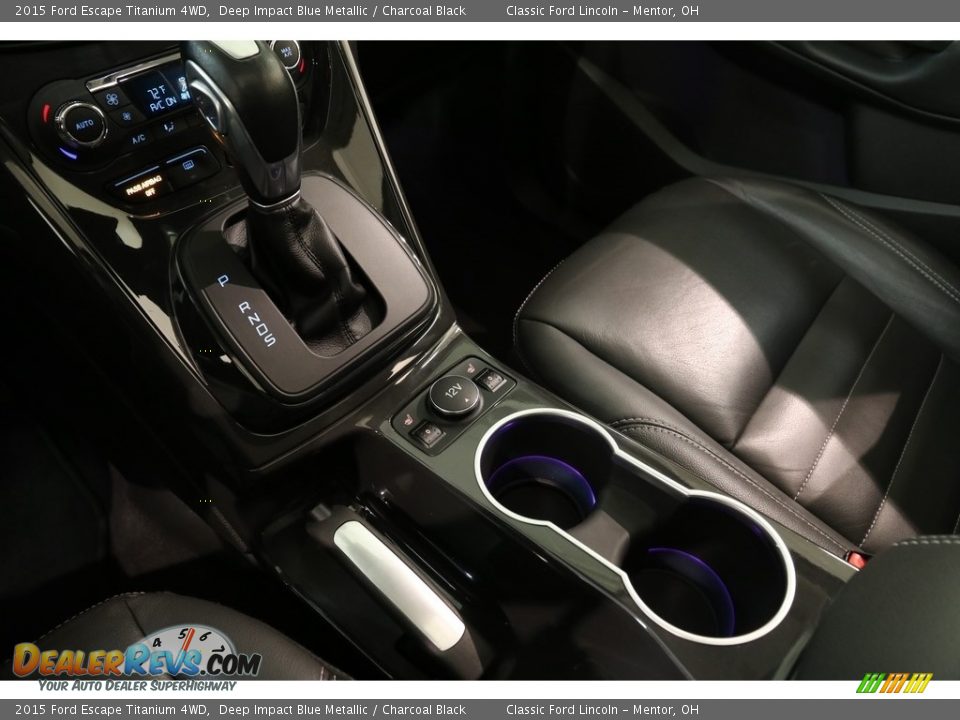 2015 Ford Escape Titanium 4WD Deep Impact Blue Metallic / Charcoal Black Photo #15