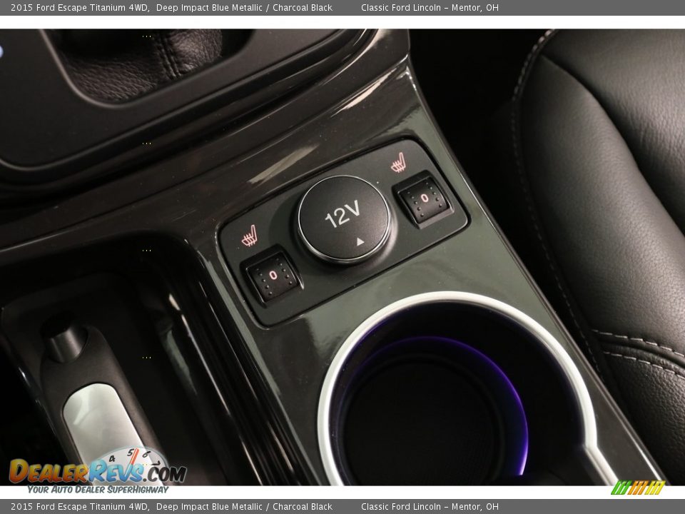 2015 Ford Escape Titanium 4WD Deep Impact Blue Metallic / Charcoal Black Photo #16