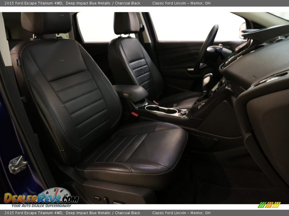 2015 Ford Escape Titanium 4WD Deep Impact Blue Metallic / Charcoal Black Photo #17