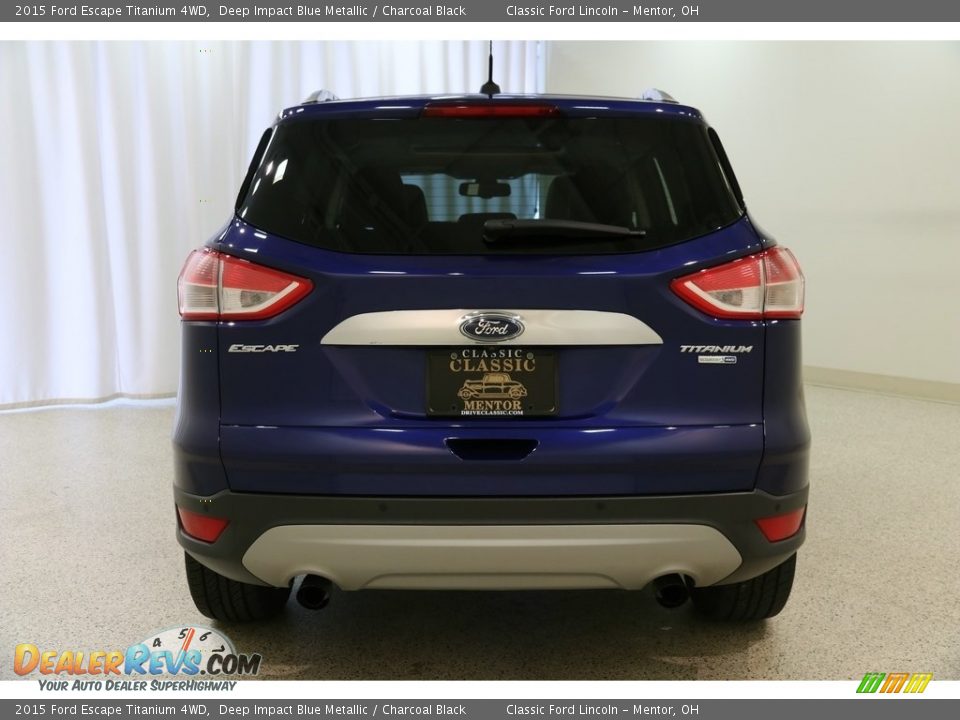 2015 Ford Escape Titanium 4WD Deep Impact Blue Metallic / Charcoal Black Photo #20