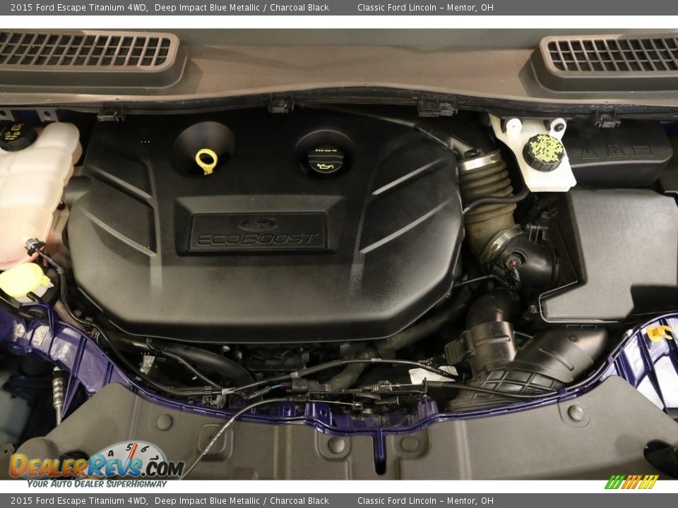 2015 Ford Escape Titanium 4WD Deep Impact Blue Metallic / Charcoal Black Photo #21