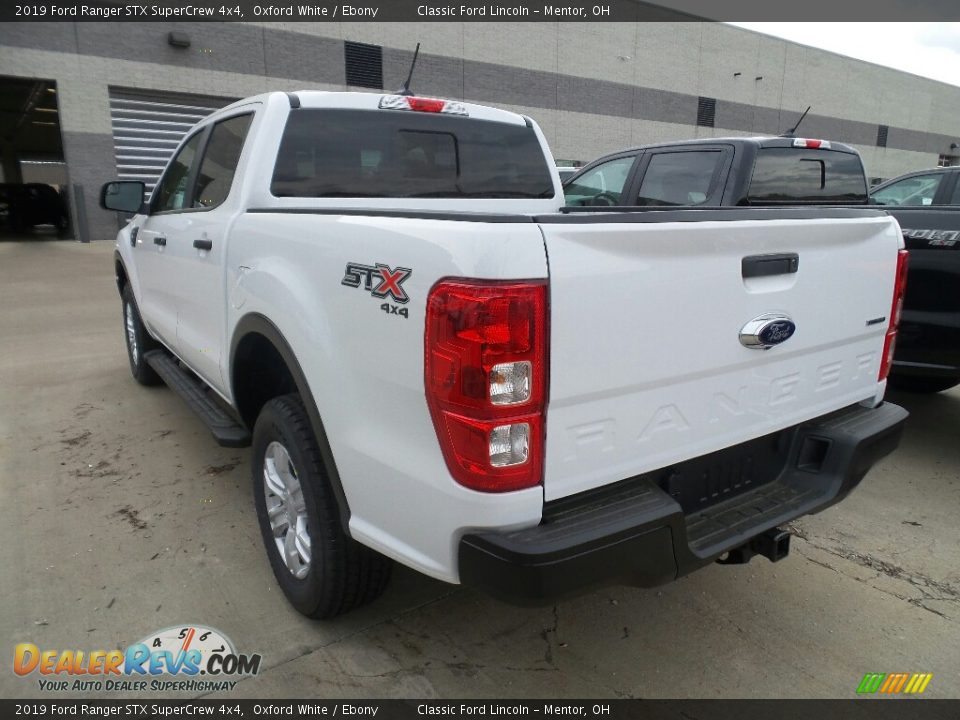 2019 Ford Ranger STX SuperCrew 4x4 Oxford White / Ebony Photo #3