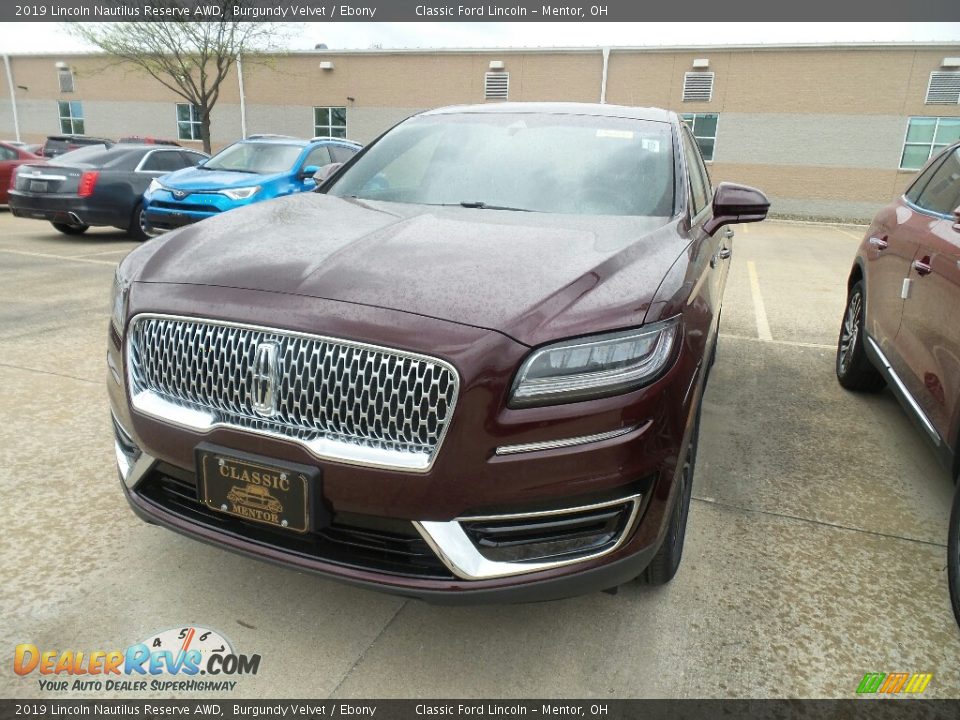 2019 Lincoln Nautilus Reserve AWD Burgundy Velvet / Ebony Photo #1