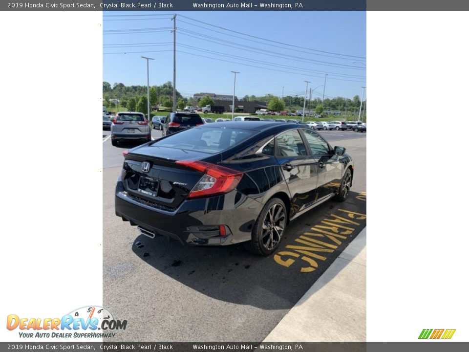 2019 Honda Civic Sport Sedan Crystal Black Pearl / Black Photo #5