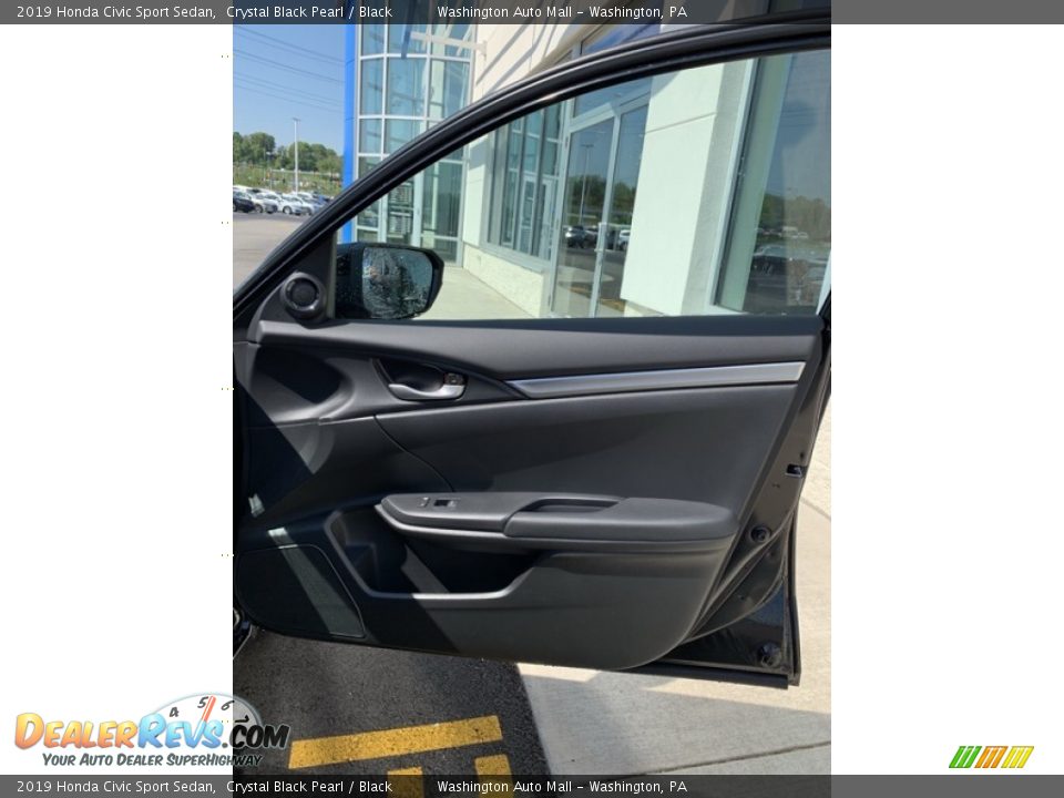 2019 Honda Civic Sport Sedan Crystal Black Pearl / Black Photo #26