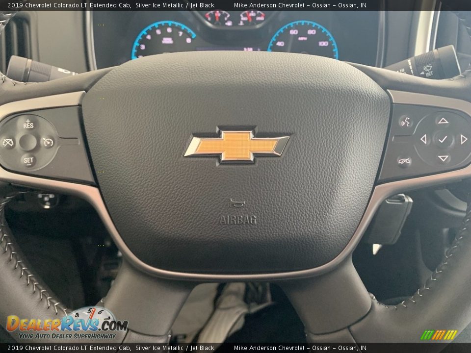 2019 Chevrolet Colorado LT Extended Cab Silver Ice Metallic / Jet Black Photo #14
