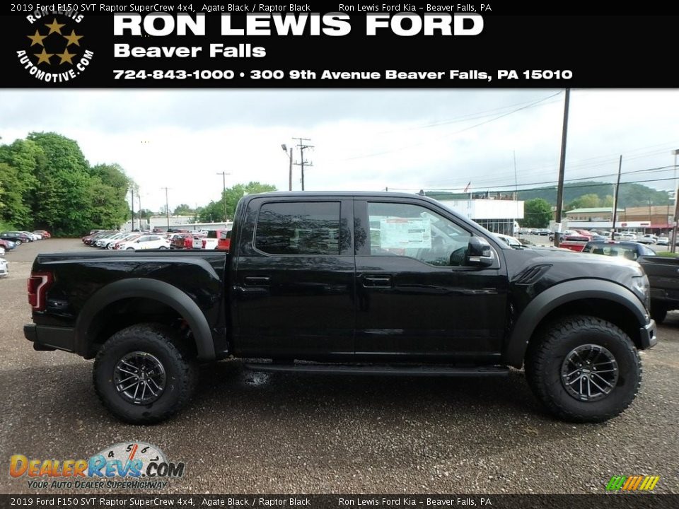 2019 Ford F150 SVT Raptor SuperCrew 4x4 Agate Black / Raptor Black Photo #1