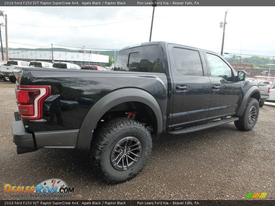 2019 Ford F150 SVT Raptor SuperCrew 4x4 Agate Black / Raptor Black Photo #2