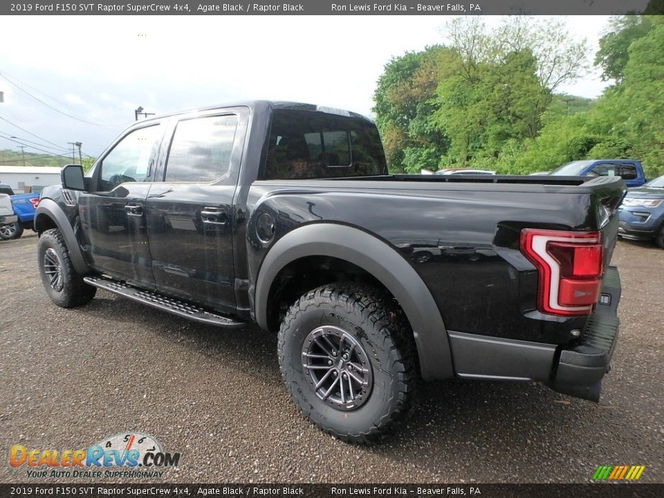 2019 Ford F150 SVT Raptor SuperCrew 4x4 Agate Black / Raptor Black Photo #4