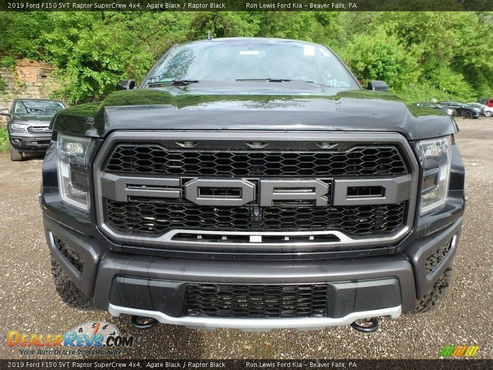 2019 Ford F150 SVT Raptor SuperCrew 4x4 Agate Black / Raptor Black Photo #7