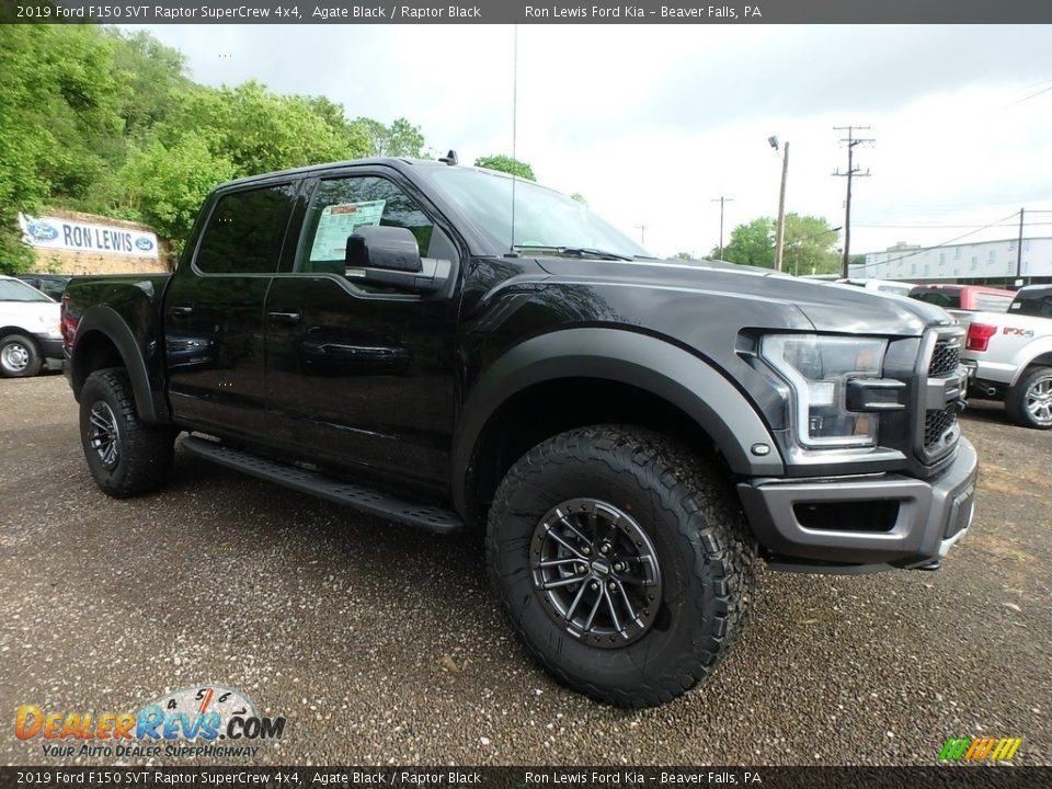 2019 Ford F150 SVT Raptor SuperCrew 4x4 Agate Black / Raptor Black Photo #8